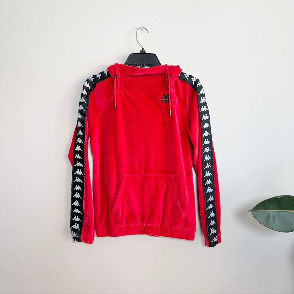 Kappa women’s velour hoodie with embroidered logo